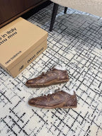 Miu Balance 530 SL Sneakers fleece lining Wood Brown Suede