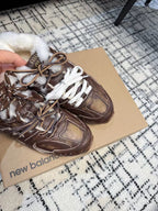 Miu Balance 530 SL Sneakers fleece lining Wood Brown Suede