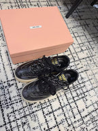 Miu Balance Sneakers Black Leather