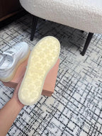 Miu Balance Sneakers  White Leather