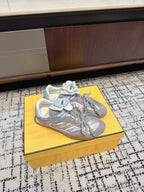Fendi Flow Trainers Grey Suede 682048