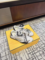 Fendi Flow Trainers White Suede 682050