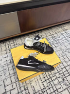 Fendi Flow Trainers Black Suede 682051