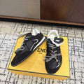 Fendi Flow Trainers Black Suede 682051