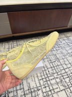 Jimmy Choo Sunny F Sneaker Yellow Lace Leather 682043