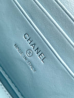 CC 24K Vanity 18cm Blue Denim Silver Hardware