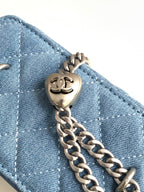 CC 24K Vanity 18cm Blue Denim Silver Hardware