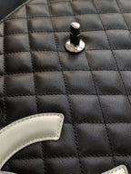 CC 2025 Cambon Bag Black White Lambskin 308110