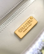 CC 24S Flap Bag Mini 21cm Multicolor Sequin Gold Hardware 238437