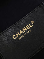 CC 25C Hobo Bags 40cm Black Grained Calfskin
