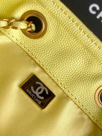 CC 25C Hobo Bags 40cm Lime Grained Calfskin