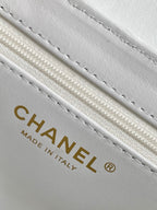 CC Kelly Shopper 19cm White Sequin