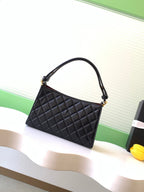 Chanel 25 Christmas Limited Hobo Shoulder Bag Black Lambskin 324810