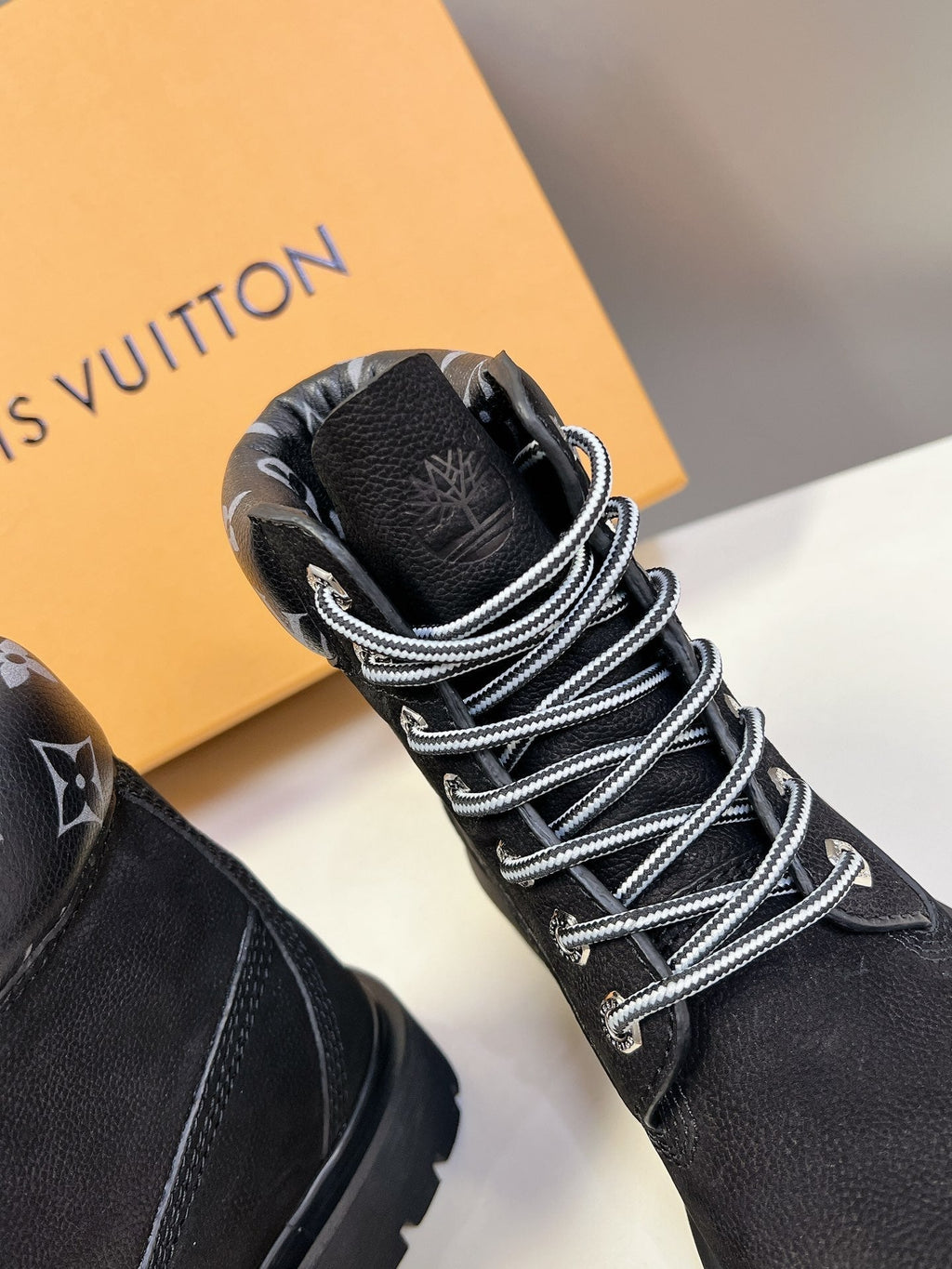 LV x Timberland Ankle Boot Black Cowhide