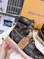 LV x Timberland 6-In Ankle Boot Dark Brown Monogram Cowhide