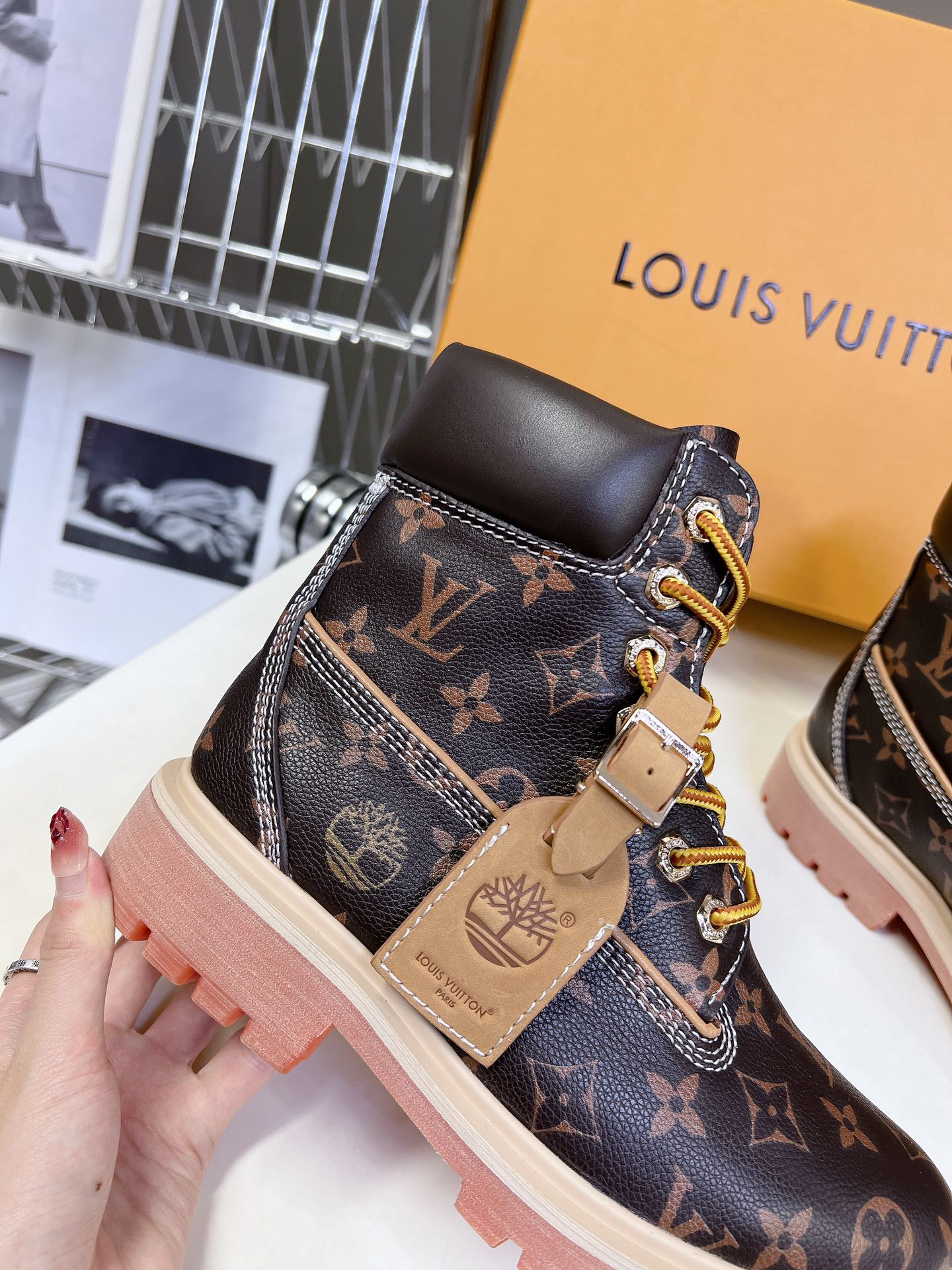 LV x Timberland 6-In Ankle Boot Dark Brown Monogram Cowhide