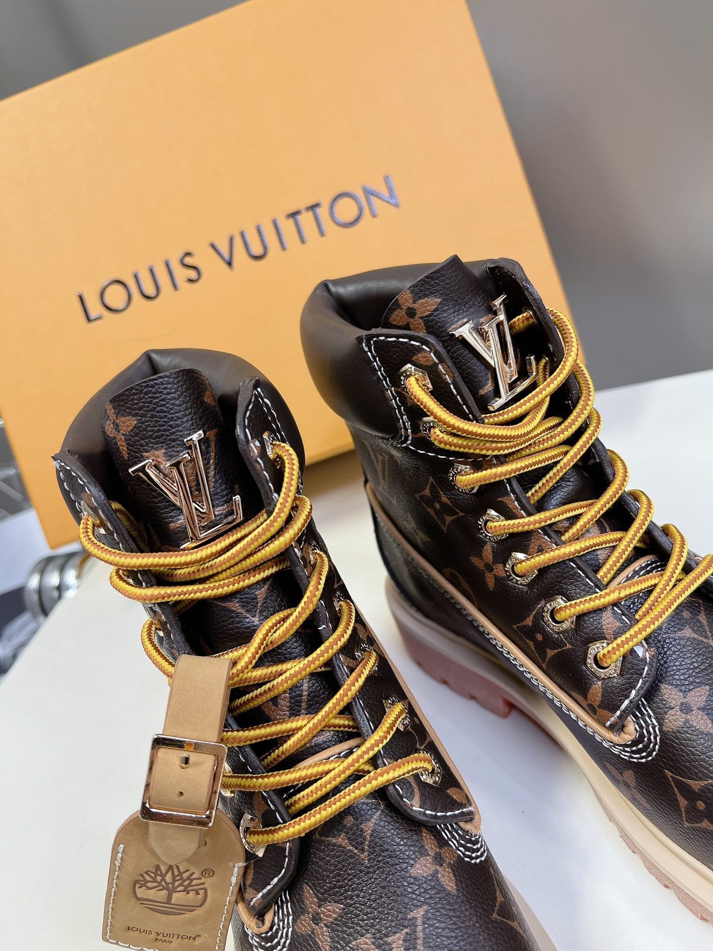LV x Timberland 6-In Ankle Boot Dark Brown Monogram Cowhide