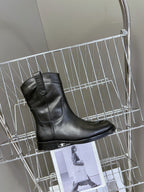CELINE 25 cowboy boots black calfskin 434413