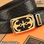 HM Constance Belt 38mm Black   Leather 619665