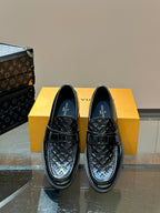 LV MAJOR LOAFER IN BLACK IMPRINT CALFSKIN