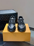 NEO RUN AWAY SNEAKER BLACK MIX GREY CALFSKIN