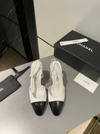 CC Slingback 95mm White Lambskin