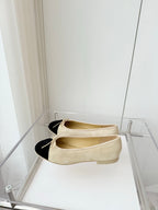 CC Ballet Flat Yellow Pastel Suede 238762