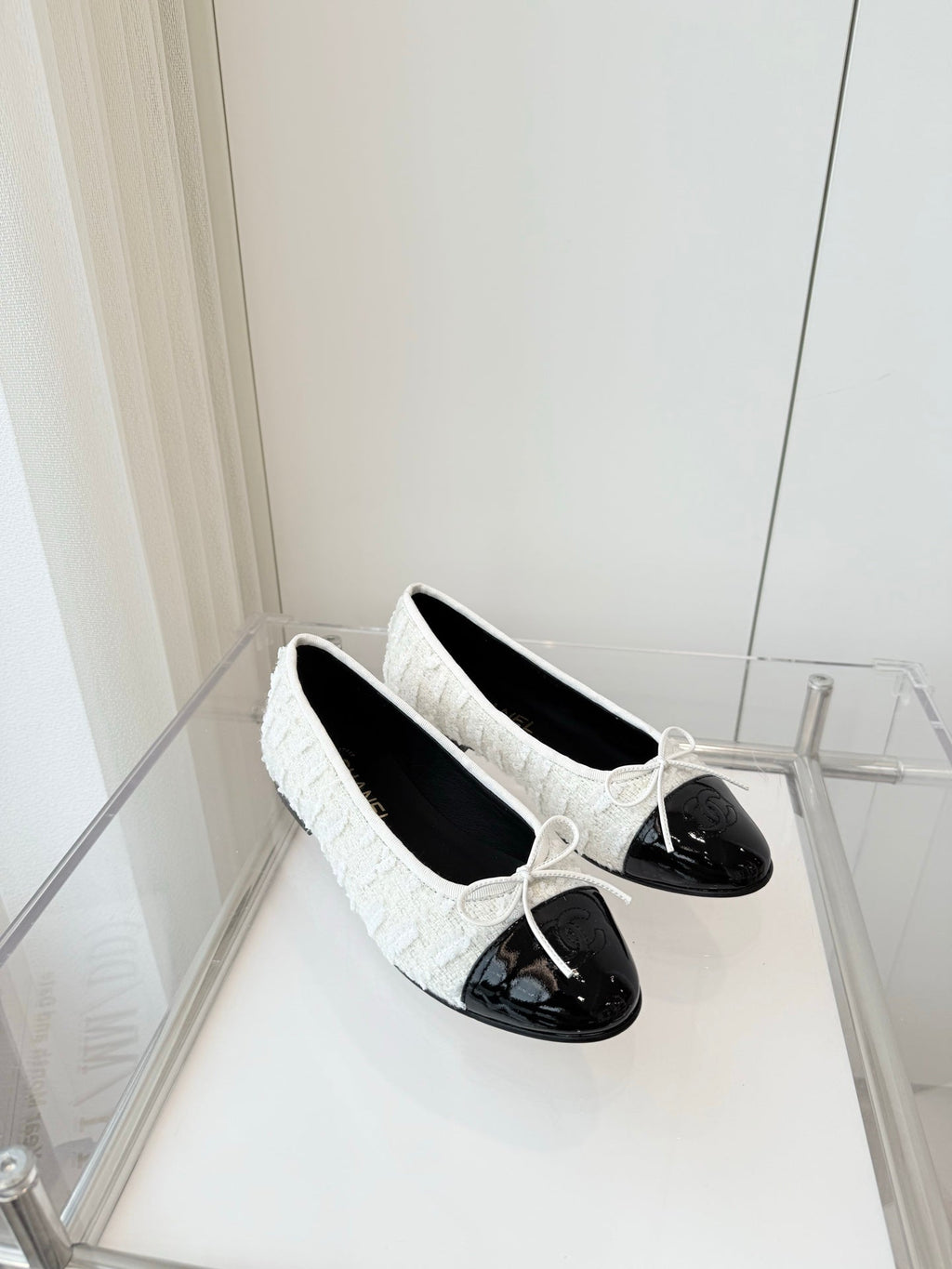 CC Ballet Flat White Fabric 238773