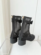 CC 25 Short Boot Black Mesh Fabric 411468