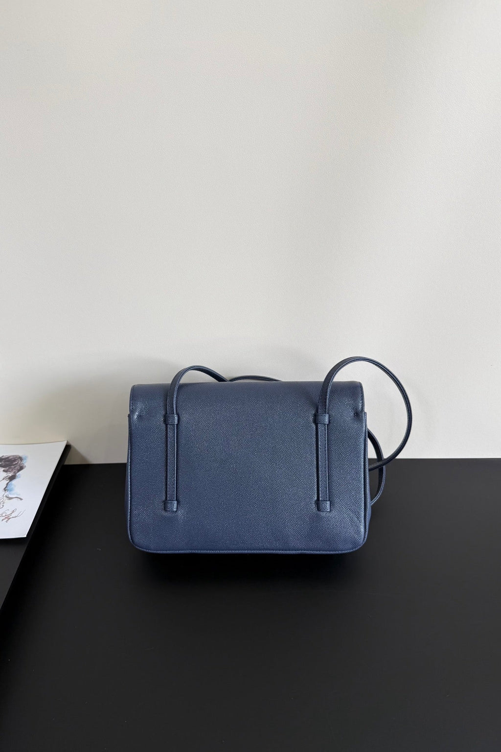 Chanel 26 Shoulder Bag 22 Dark Blue Caviar Leather