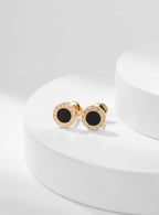 BVL Pink Gold Stud Earrings