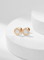 BVL Pink Gold Stud Earrings