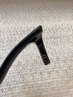 HIGH MULES WITH SQUARE TOE IN BLACK SMOOTH CALFSKIN