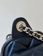 Chanel 24K Special Edition Camera Bag Black Sheepskin