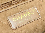 CC 24K Hobo 22 Bag Brown Grained Calfskin