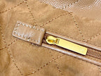 CC 24K Hobo 22 Bag Brown Grained Calfskin