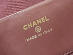 25C Small Tote 17cm Black Grained Calfskin