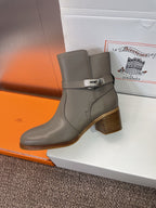 HM 25 Jill Ankle Boot Gray Calfskin 508491