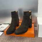 HM 25 Jill Ankle Boot Dark Brown Suede 508502