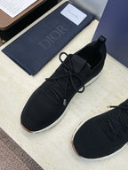 CD B80 Lounge Sneaker Black Cannage Cashmere Wool 551442
