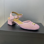 CC 26 Slingback Pump 45mm Pink Beige Mesh Sheepskin 607480