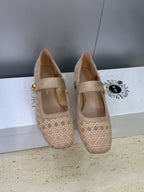 CD 26 Lolita High Heels 40 Sliver Mesh Gold 633051