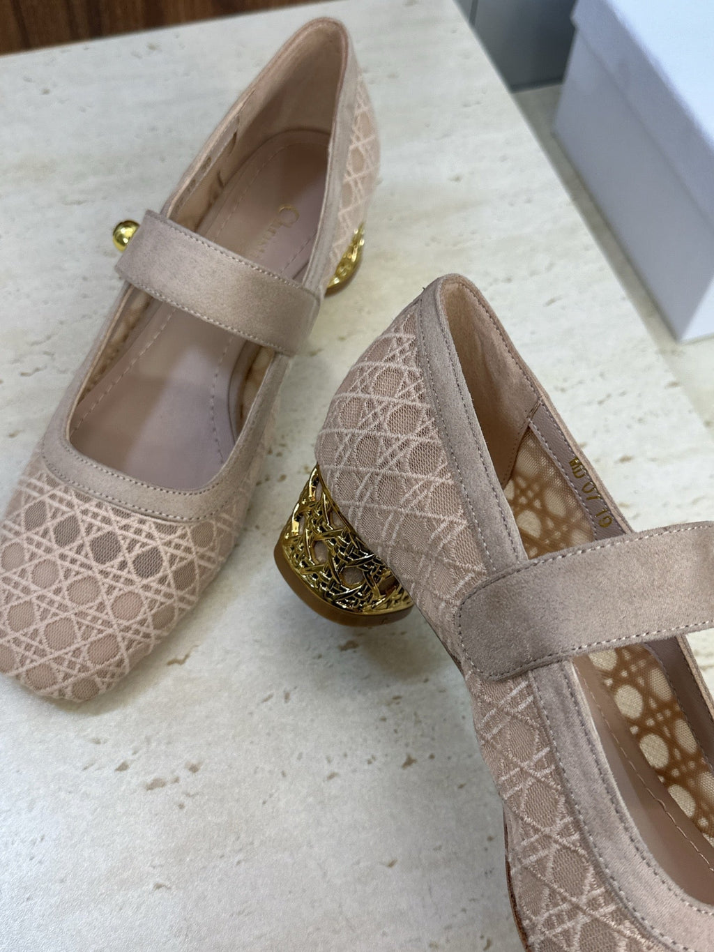 CD 26 Lolita High Heels 40 Sliver Mesh Gold 633051