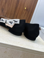 CD J'Adior Ballet Flat Black Technical Fabric 633064
