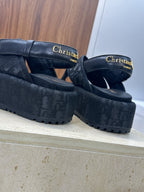 CD Baby Sandal Dark Blue Fabric Leather 633079