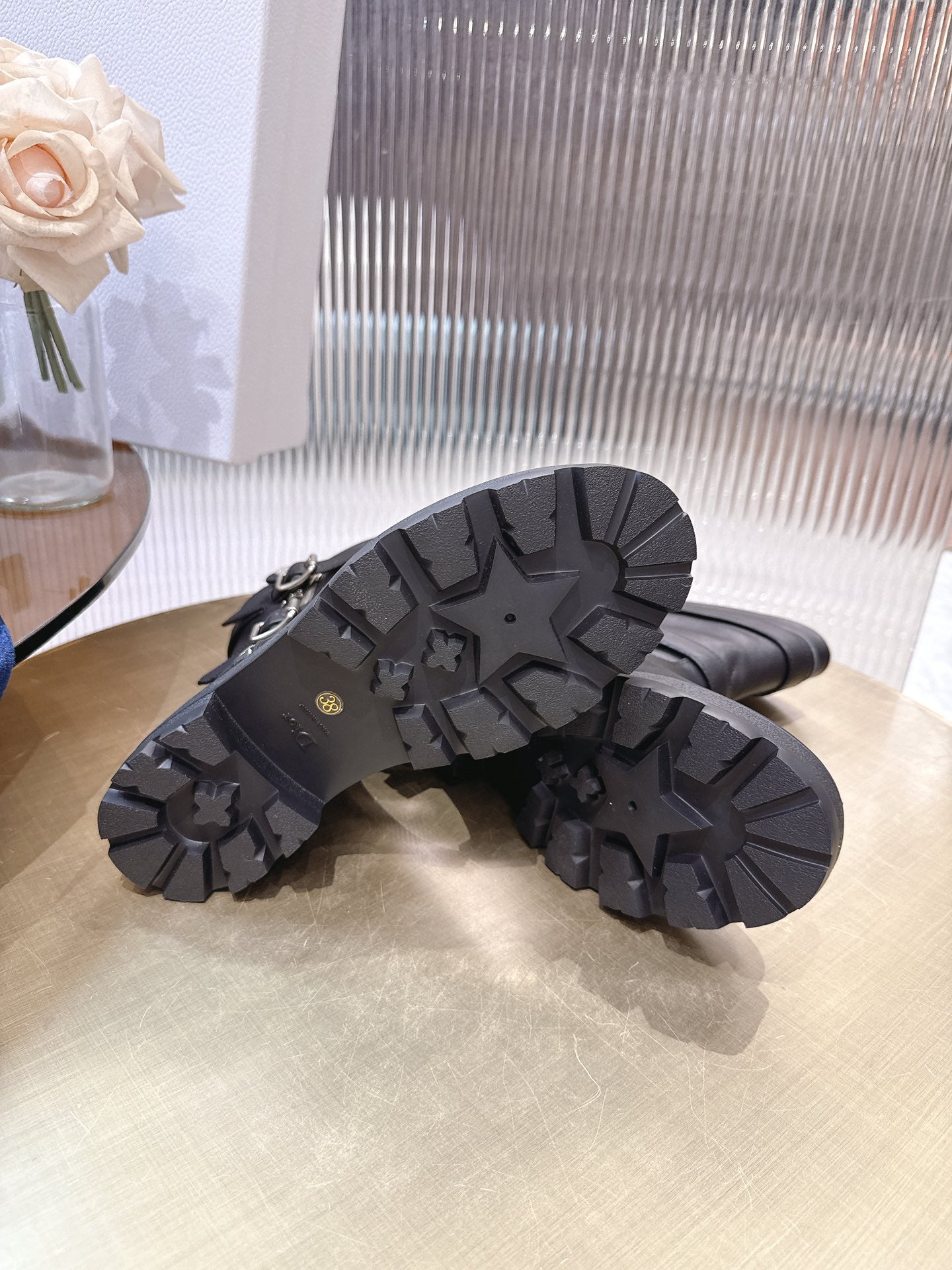 CD 25 short boots black calfskin 438778
