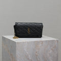 Gaby Phone Bag 19cm Black Quilted Leather GHW