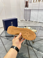 CD D-Sketch Sneaker Gold Nubuck Leather 647982