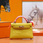 HM Kelly Mini Yellow Epsom Sliver Hardware 270312