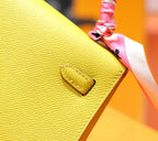 HM Kelly Mini Yellow Epsom Sliver Hardware 270312